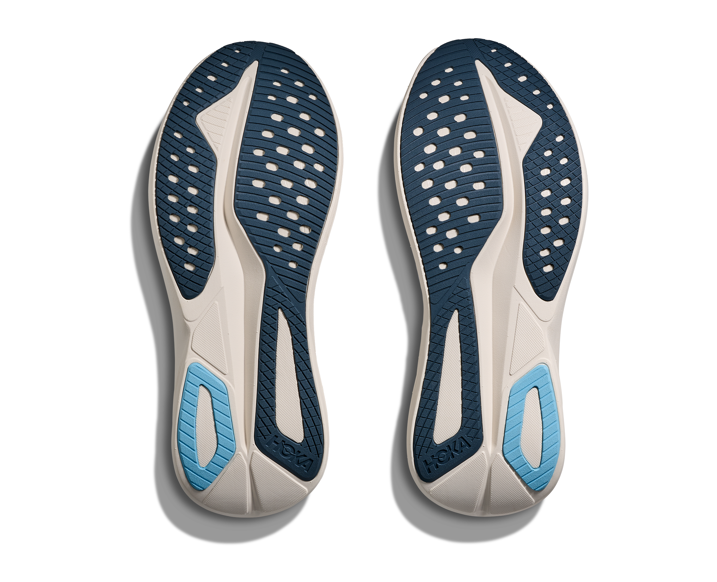 HOKA Men Mach 7 Wide - Alabaster / Soaring Blue