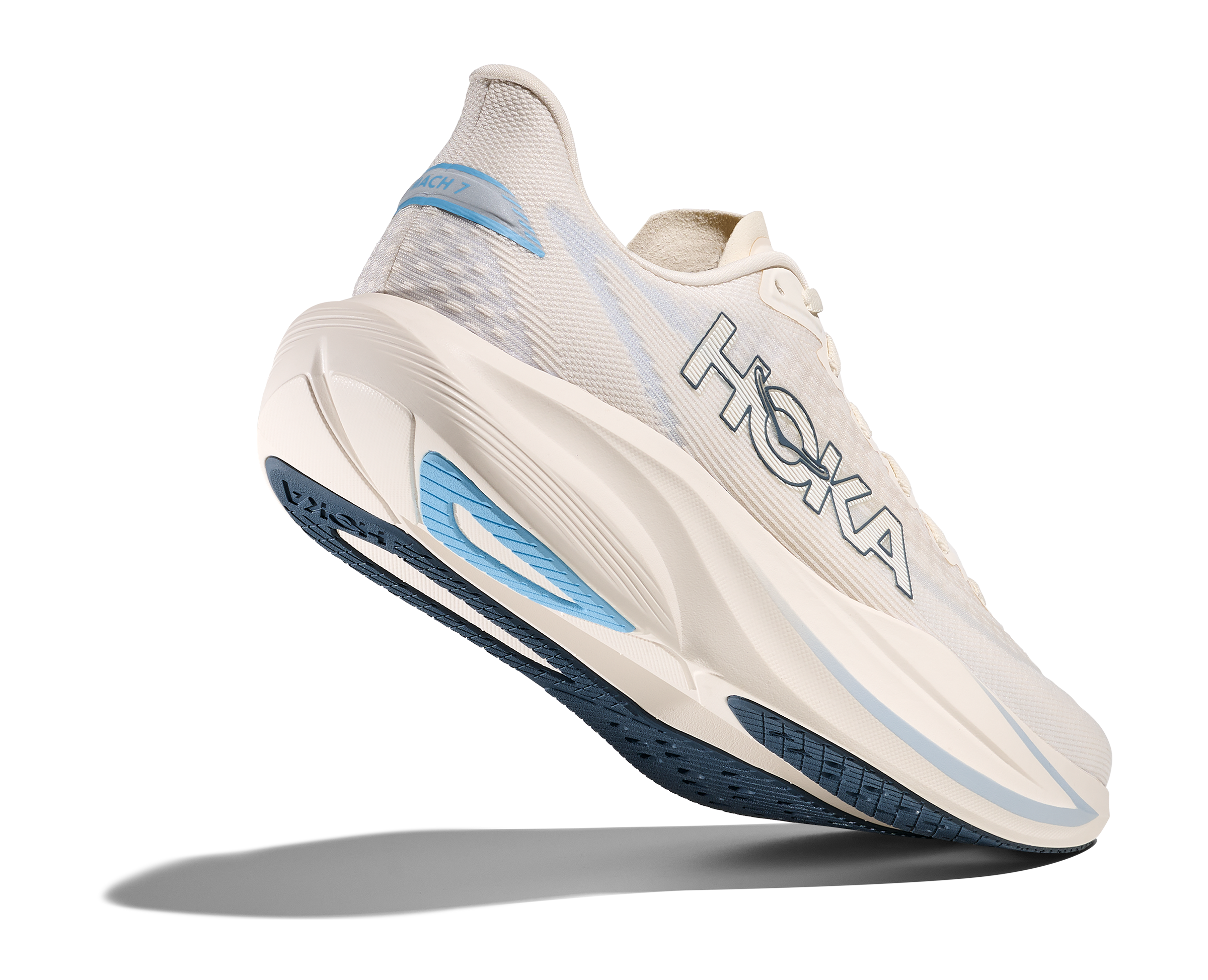 HOKA Men Mach 7 Wide - Alabaster / Soaring Blue