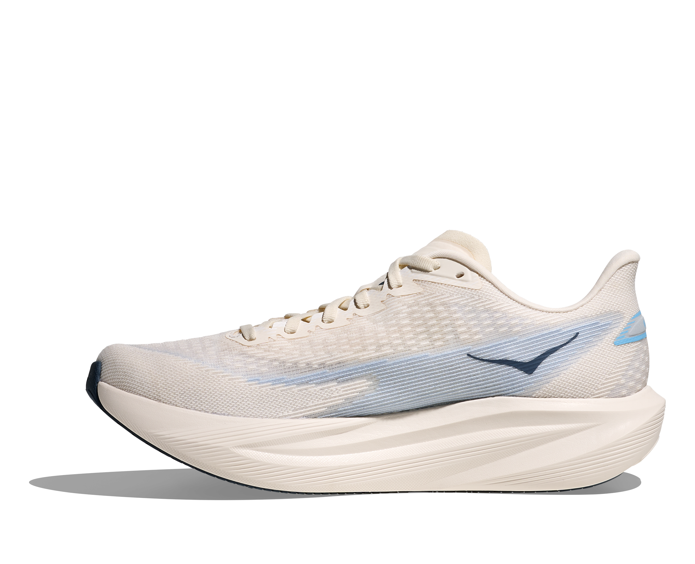 HOKA Men Mach 7 Wide - Alabaster / Soaring Blue