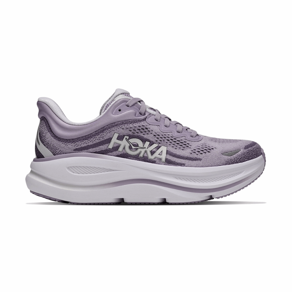 HOKA Bondi 9 Wide Women's Running Shoes In Mellow Lilac Purple Fog -  Island Run Club Singapore