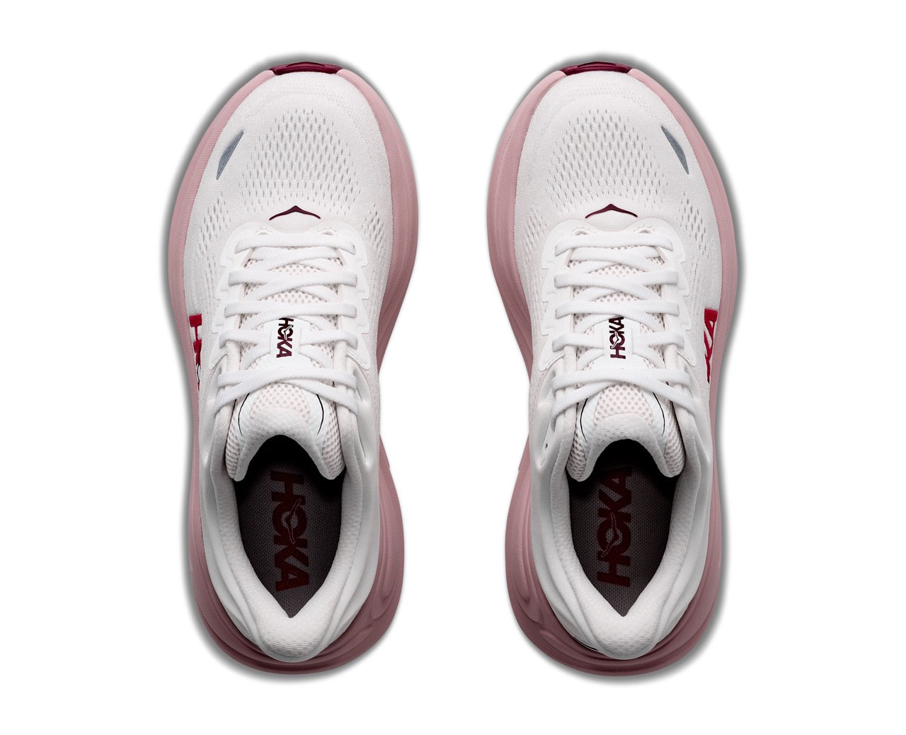 HOKA Bondi 9 Wide Women's Running Shoes In White Pink Opal -  Island Run Club Singapore