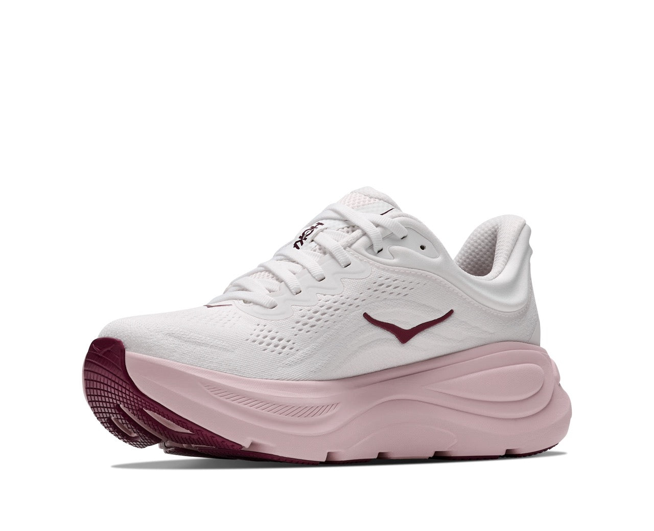 HOKA Bondi 9 Wide Women's Running Shoes In White Pink Opal -  Island Run Club Singapore