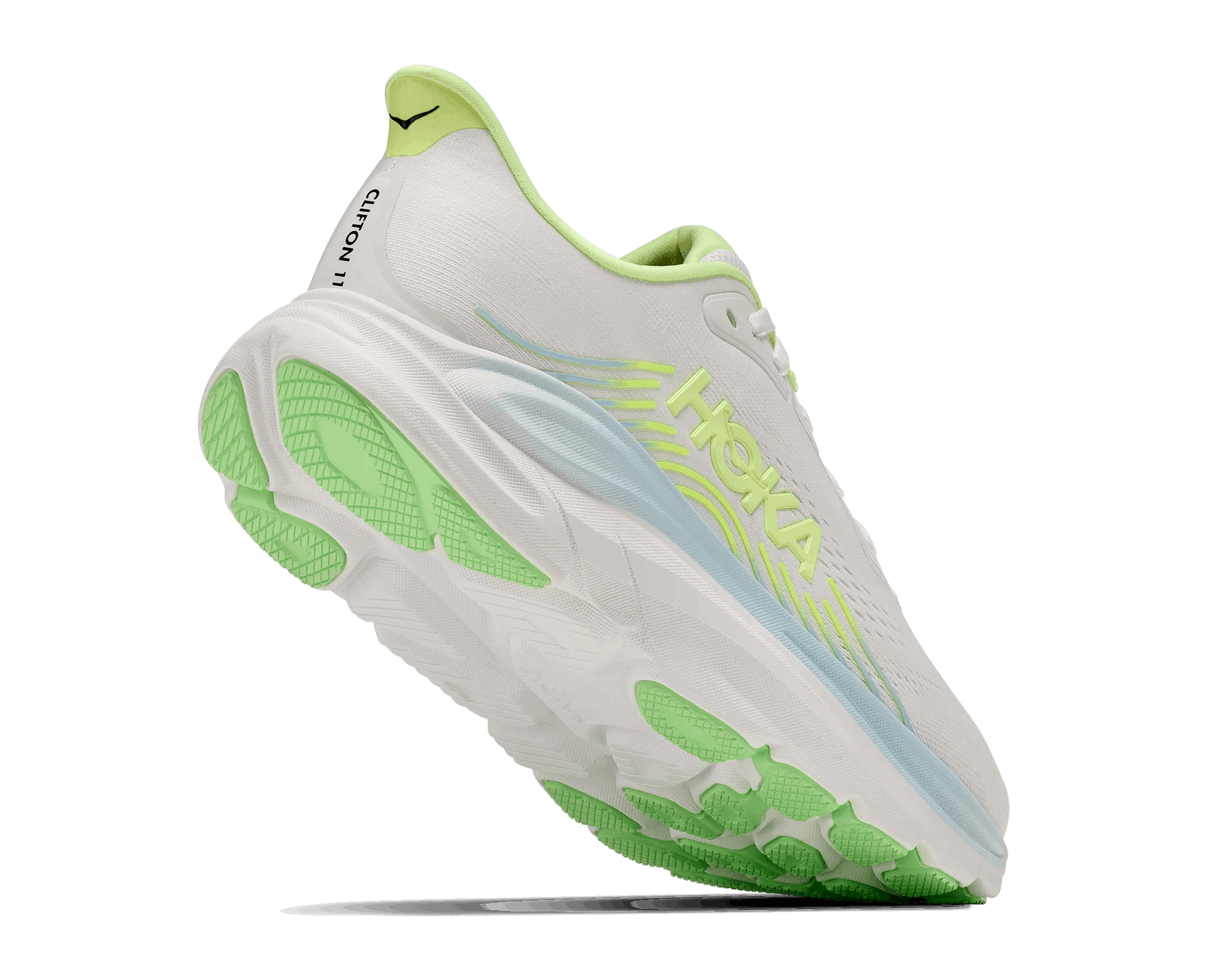 HOKA Clifton 11 Wide Women's Running Shoes In Frost Neon Yuzu -  Island Run Club Singapore