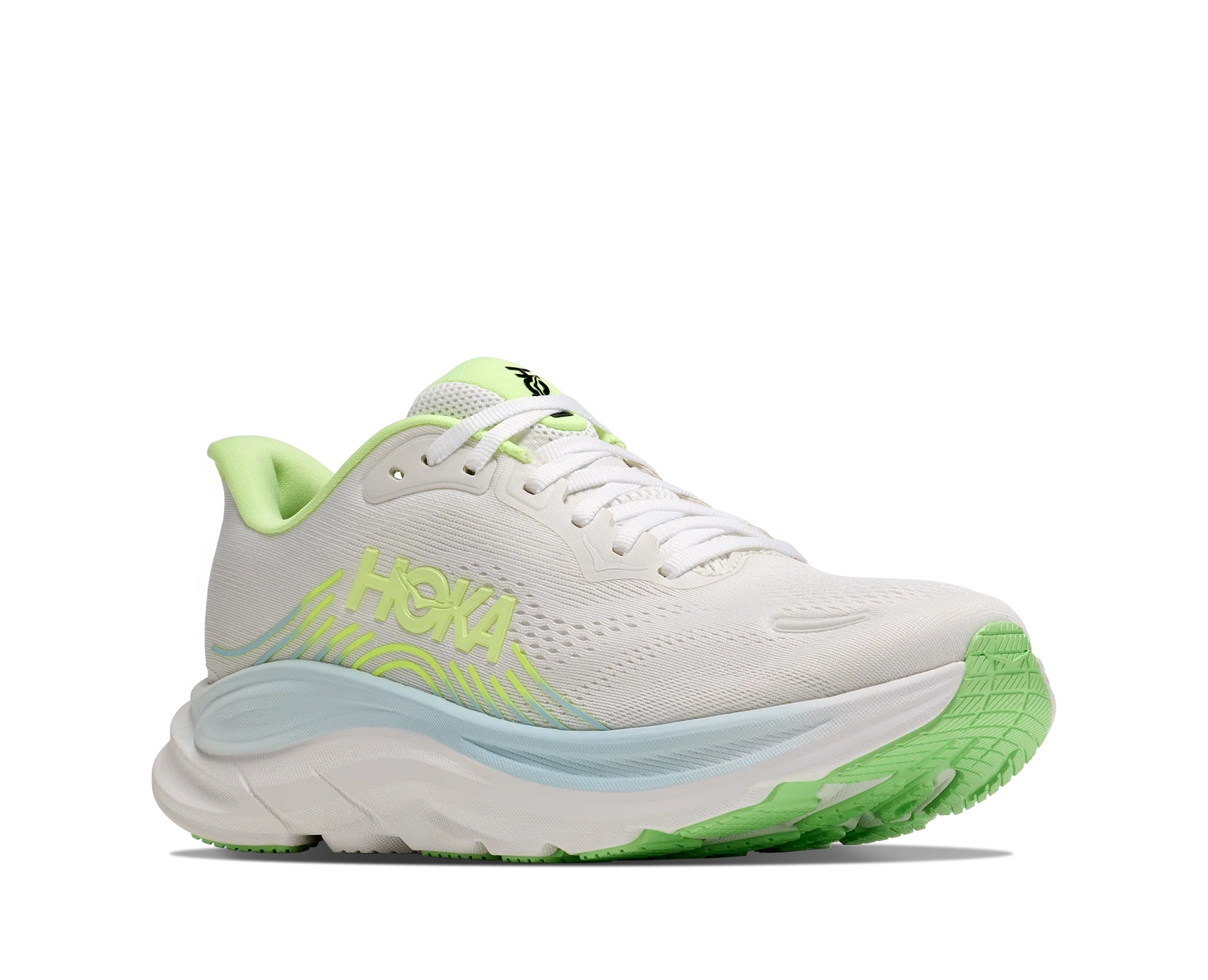 HOKA Clifton 11 Wide Women's Running Shoes In Frost Neon Yuzu -  Island Run Club Singapore