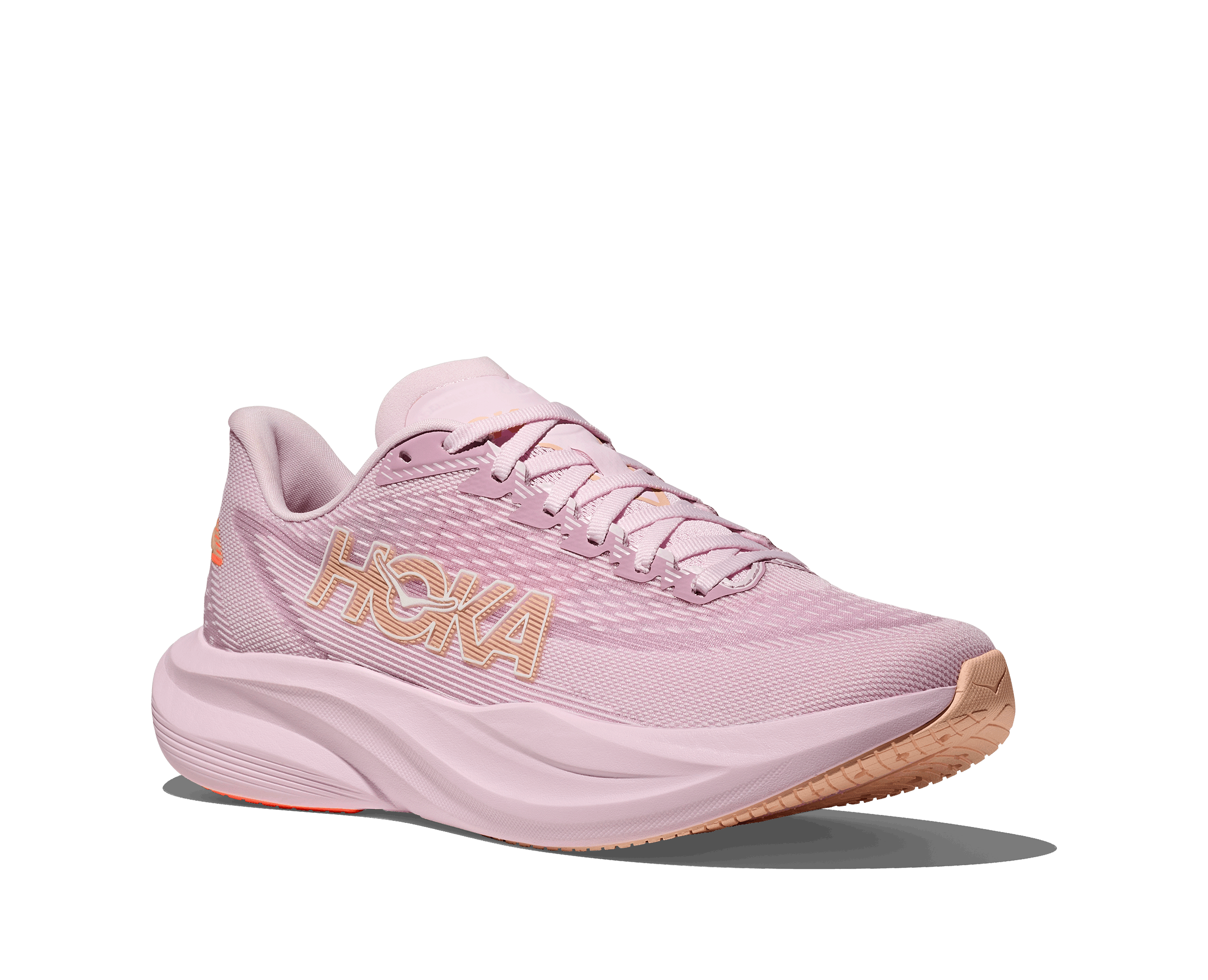 HOKA Women Mach 7 - Lilac Cream / Tangerine Glow