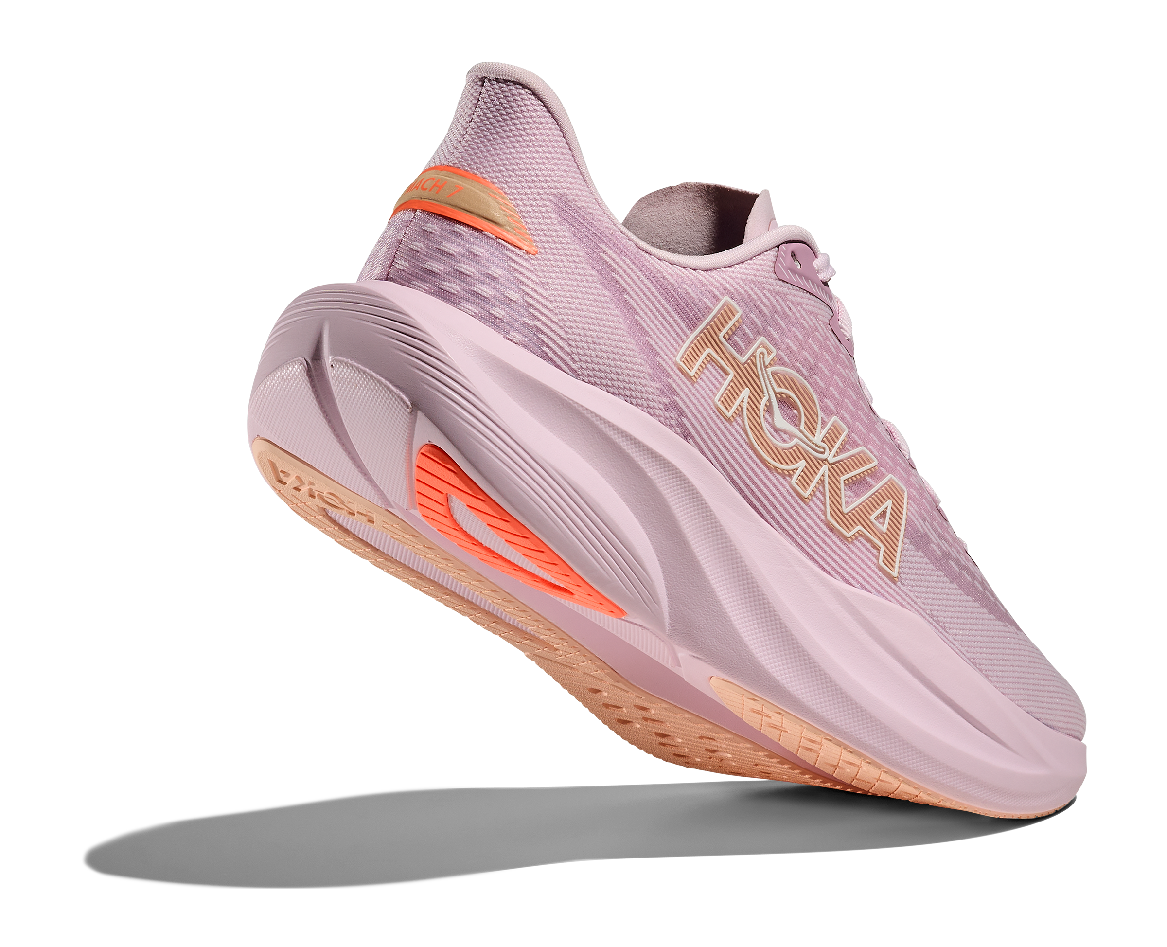 HOKA Women Mach 7 - Lilac Cream / Tangerine Glow