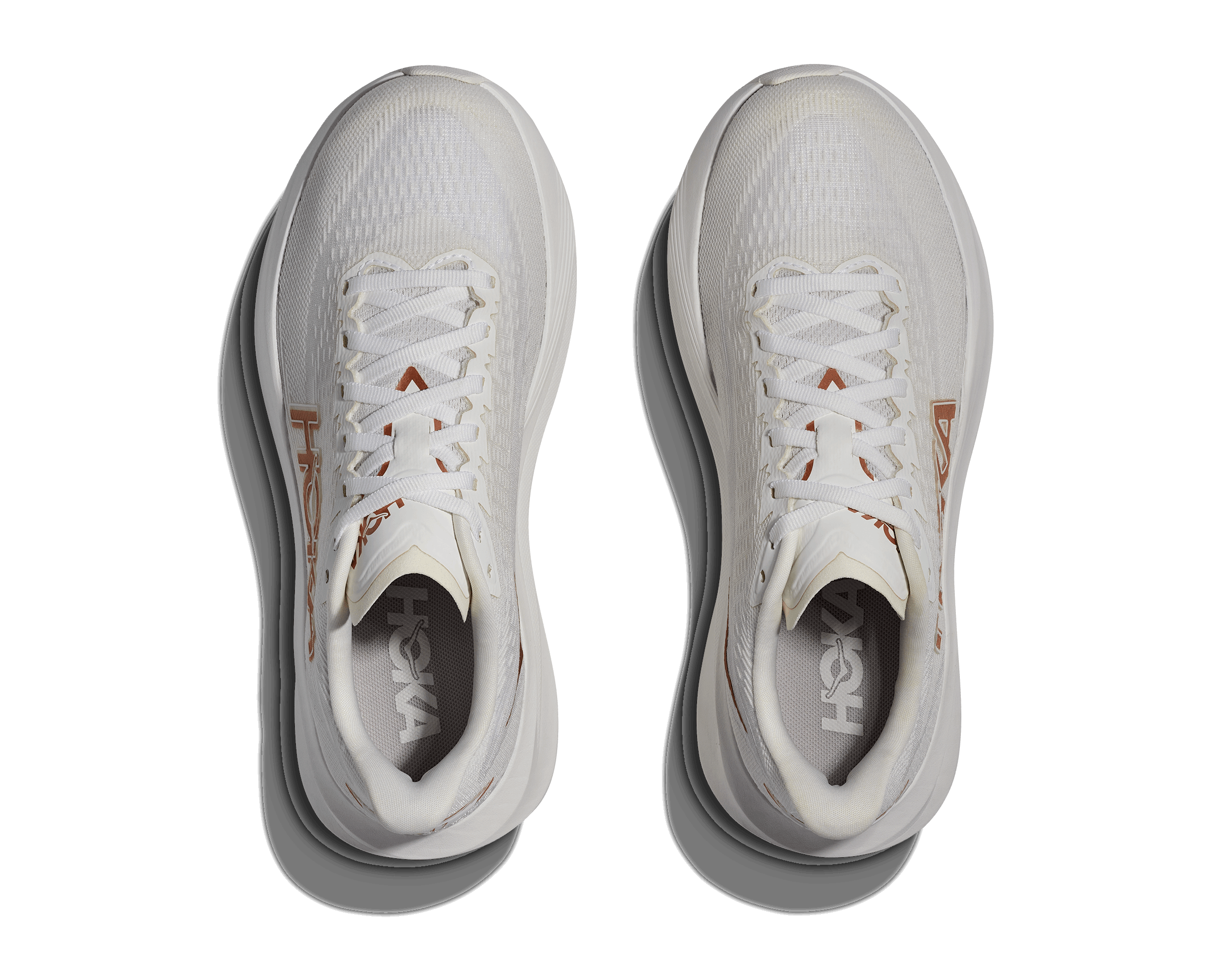 HOKA Women Mach 7 Wide - Frost / Rose Gold