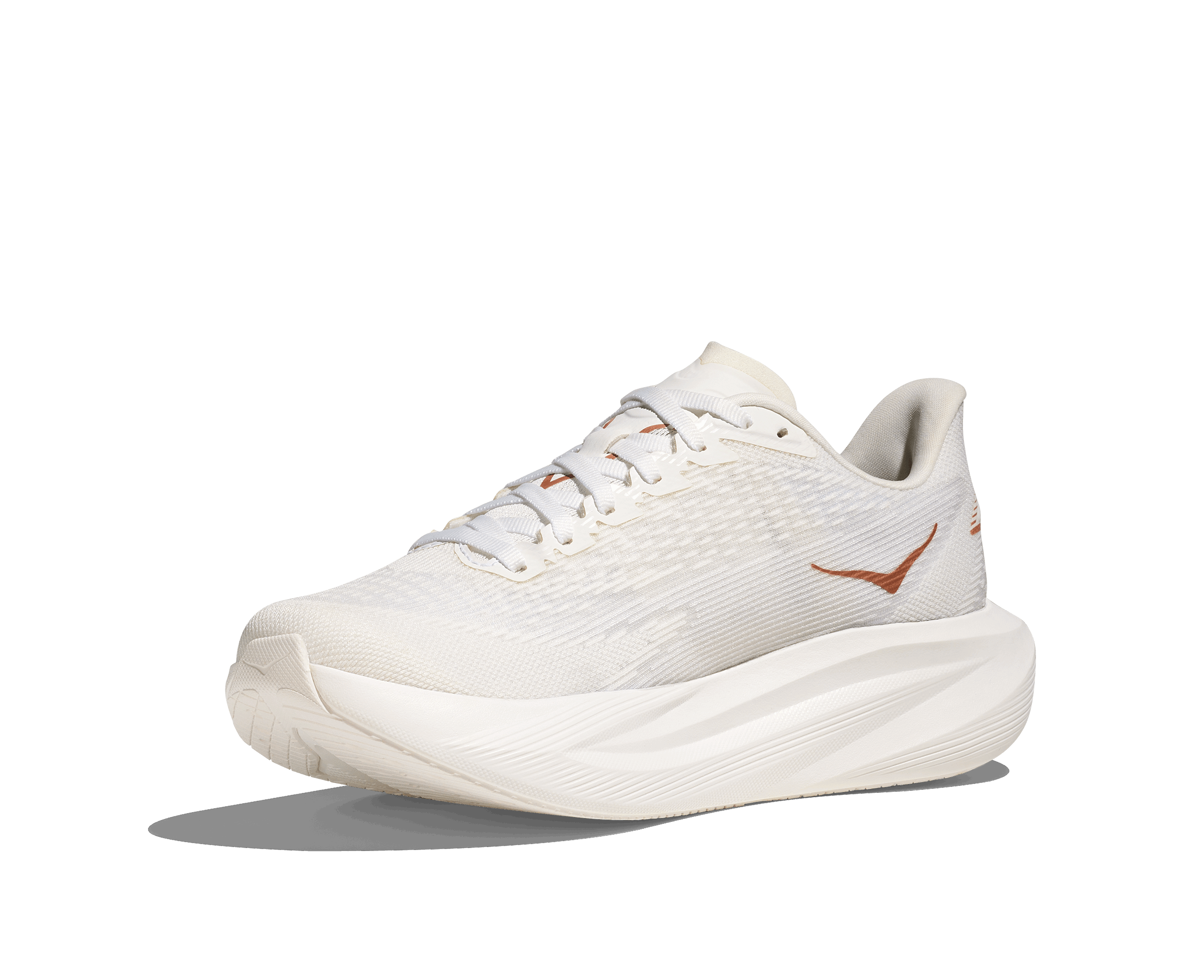 HOKA Women Mach 7 Wide - Frost / Rose Gold