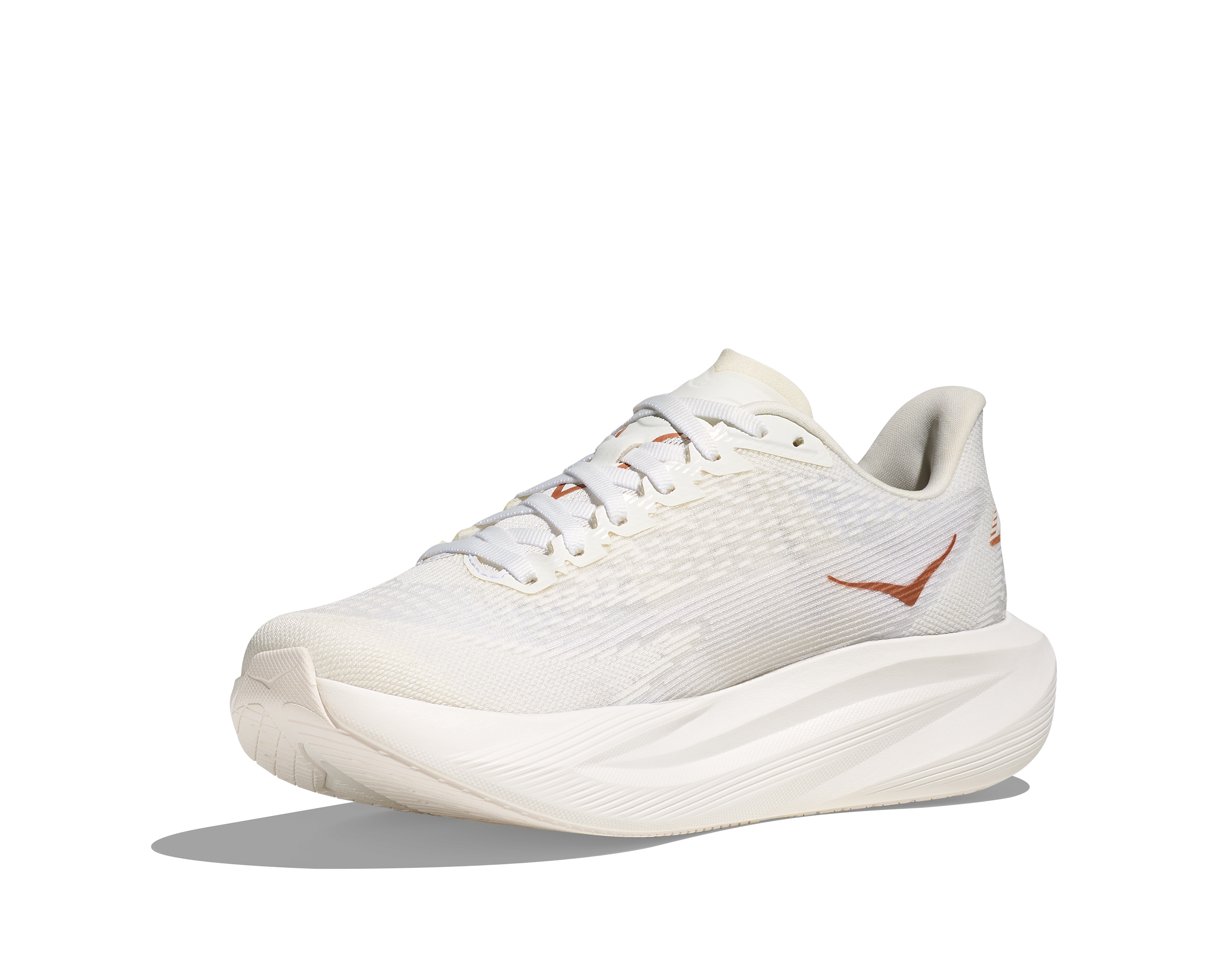 HOKA Women Mach 7 Wide - Frost / Rose Gold