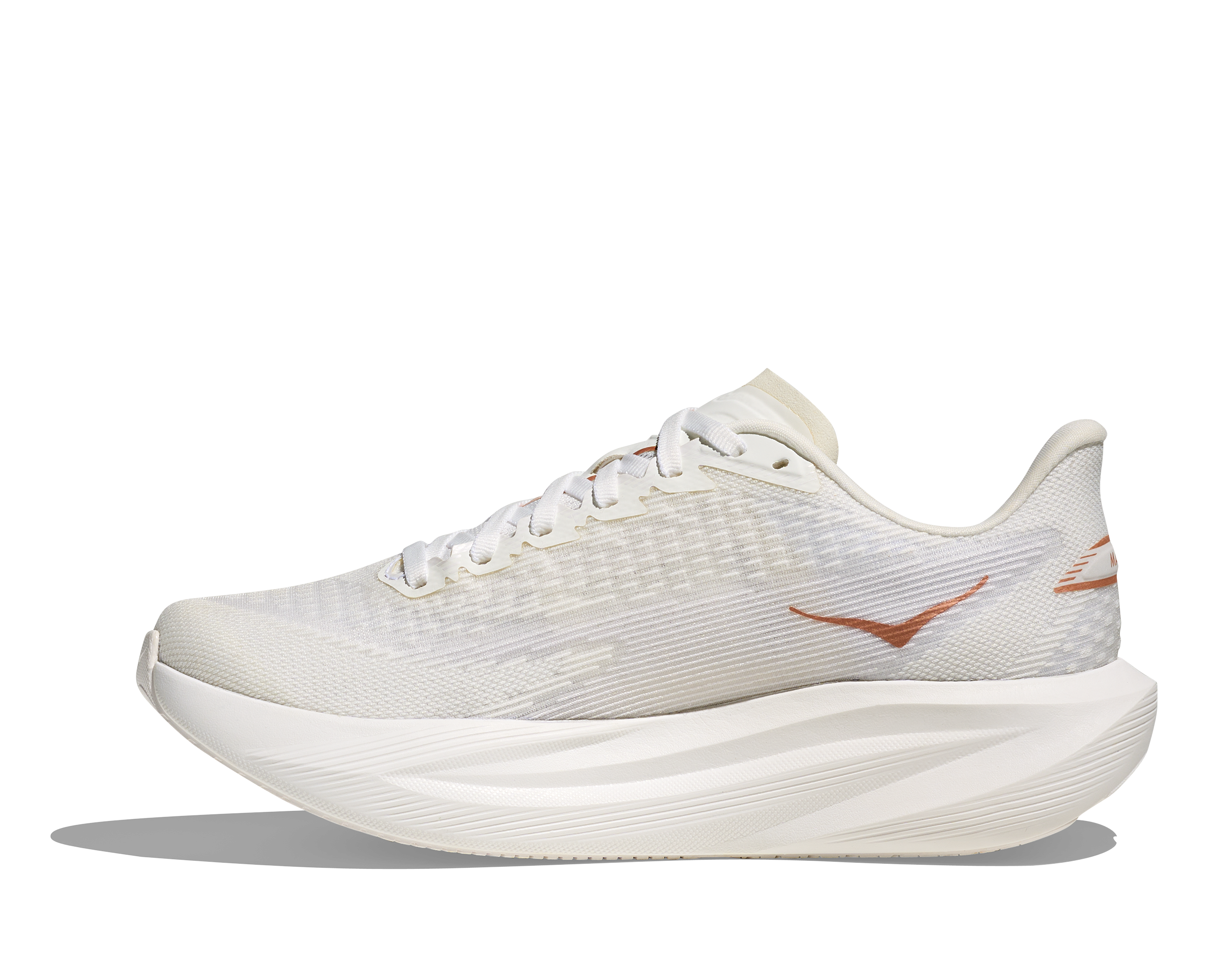 HOKA Women Mach 7 Wide - Frost / Rose Gold