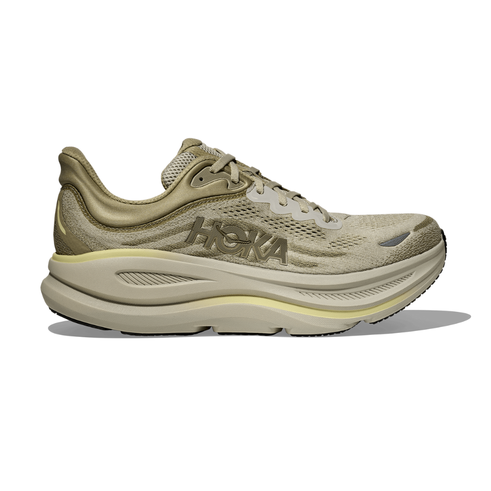 HOKA Men Bondi 9 Wide - Grassland / Oyster Mushroom