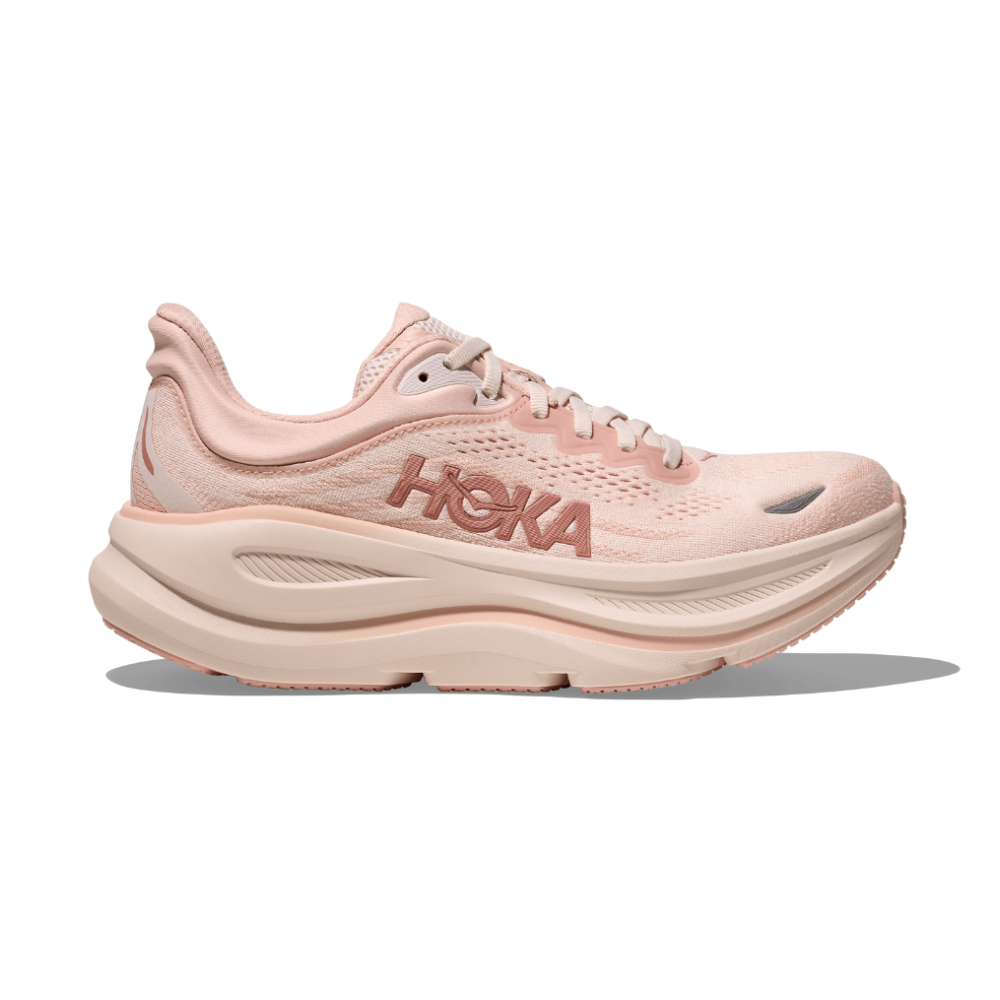 HOKA Women Bondi 9 Wide - Rose Latte / Rose Cream
