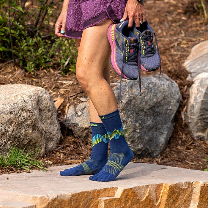 Injinji Run Lightweight Crew Coolmax - Glow