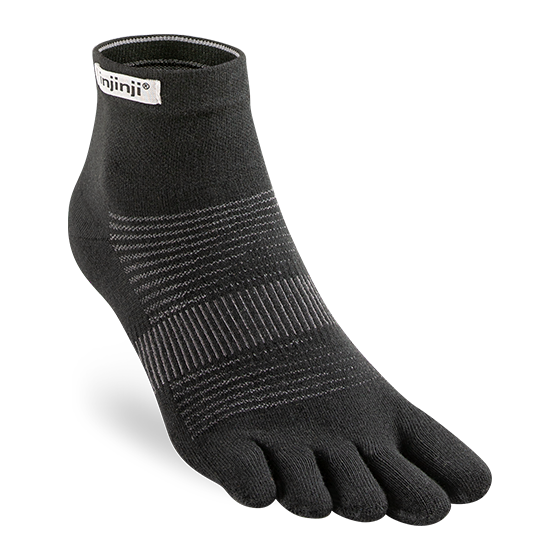 Injinji Run Lightweight Mini-Crew Coolmax - Black