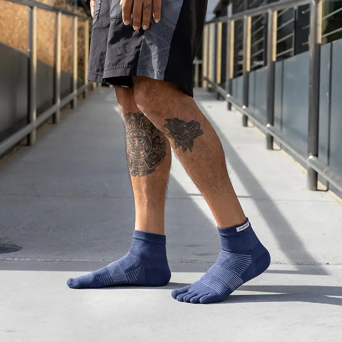 Injinji Run Lightweight Mini-Crew Coolmax - Navy