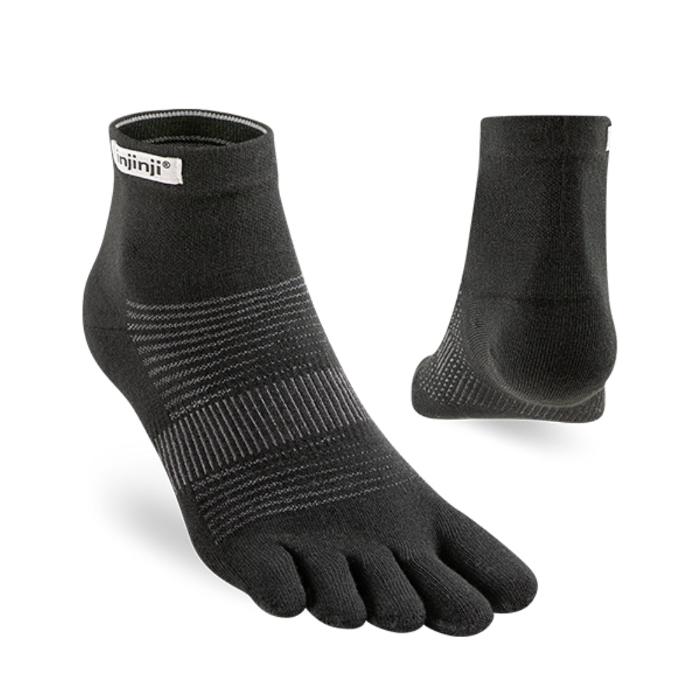 Injinji Run Lightweight Mini-Crew Coolmax - Black
