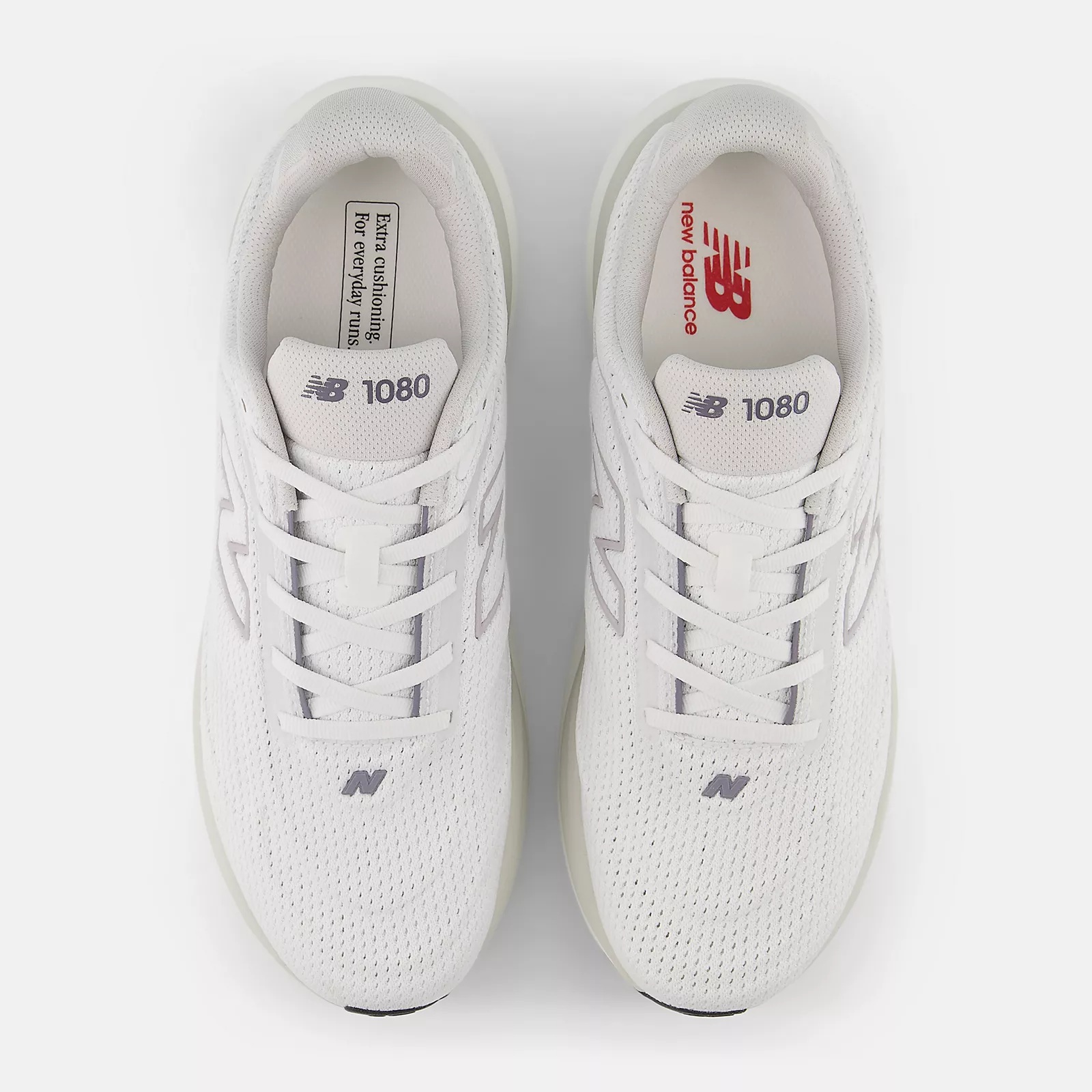 New Balance Women 1080 v15 Wide - White / Truffle Salt