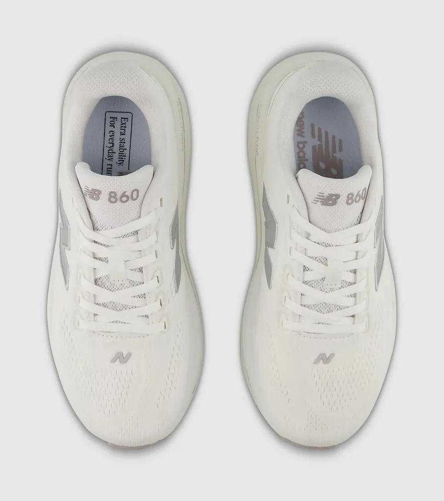 New Balance Women Fresh Foam X 860 v15 Wide - White / Silver Metallic