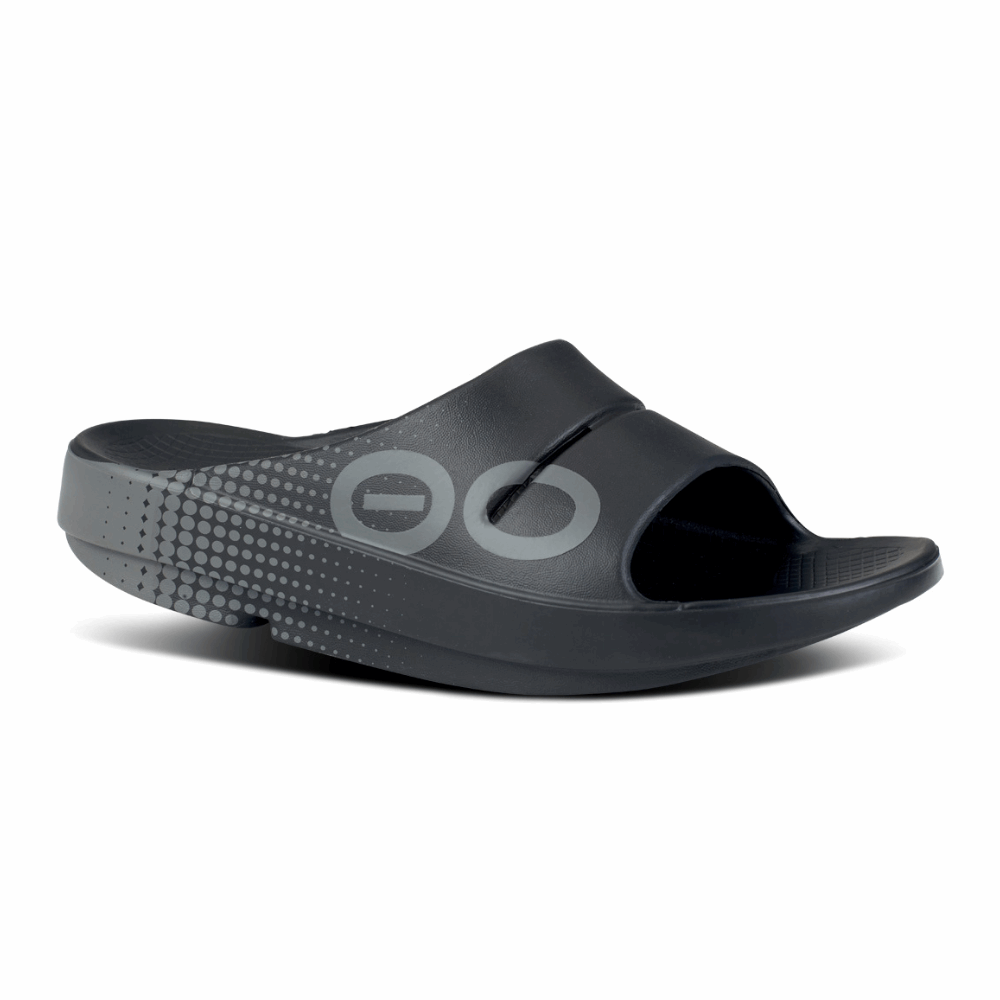 OOFOS Unisex OOahh Sport - Black Matrix