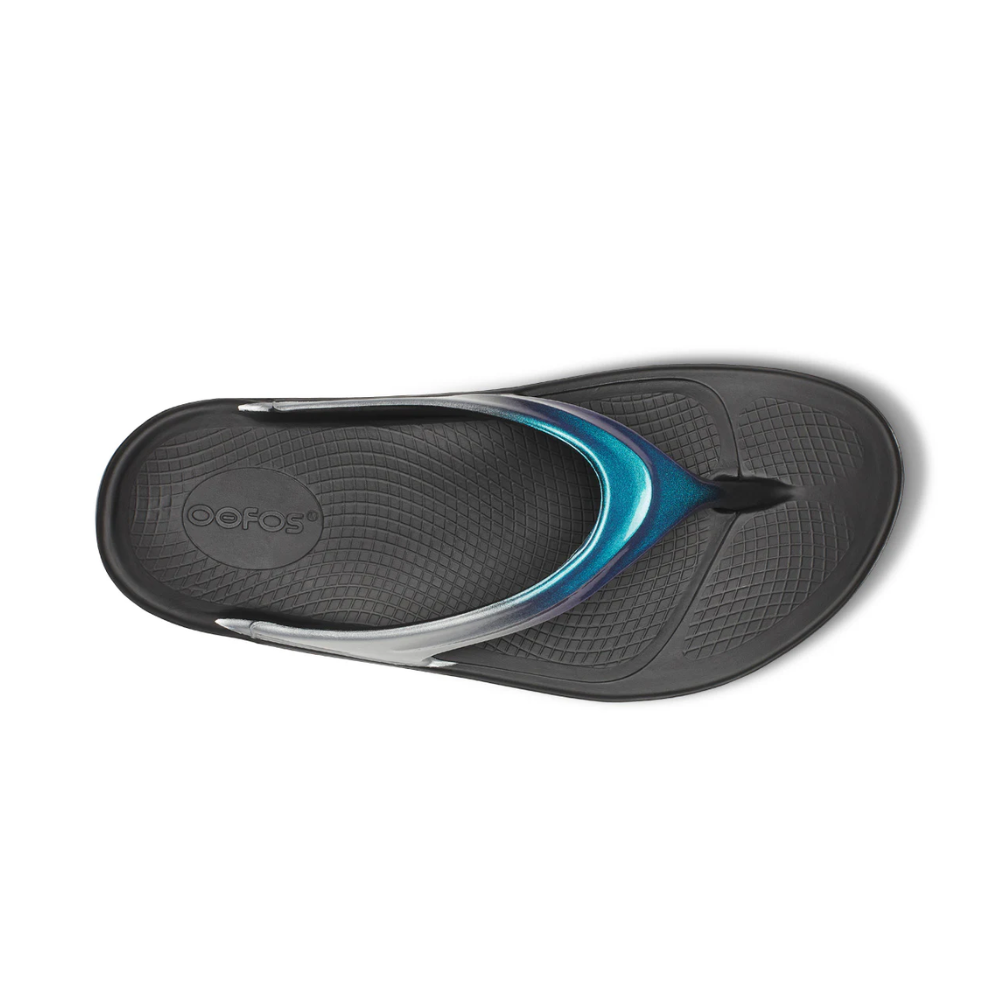 OOFOS Women OOlala Luxe - Shimmer Blue