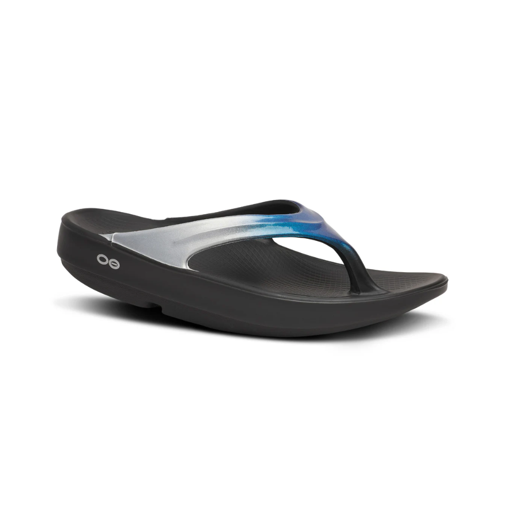 OOFOS Women OOlala Luxe - Shimmer Blue