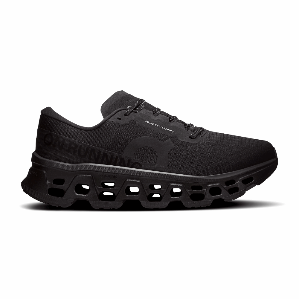 On Cloudmonster 3 Men's Running Shoes In Black Black - Island Run Club Singapore