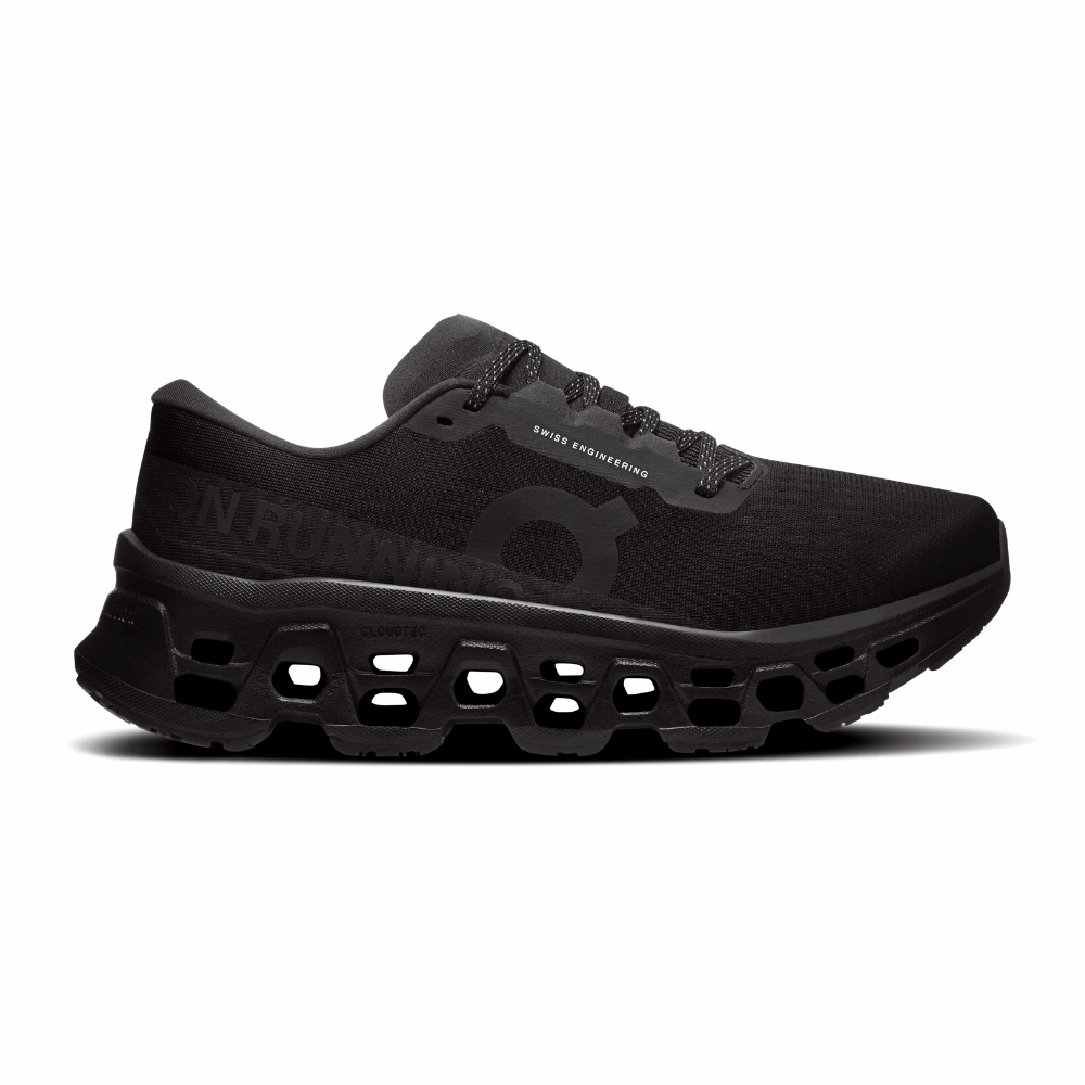 On Cloudmonster 3 Women's Running Shoes In Black Black - Island Run Club Singapore