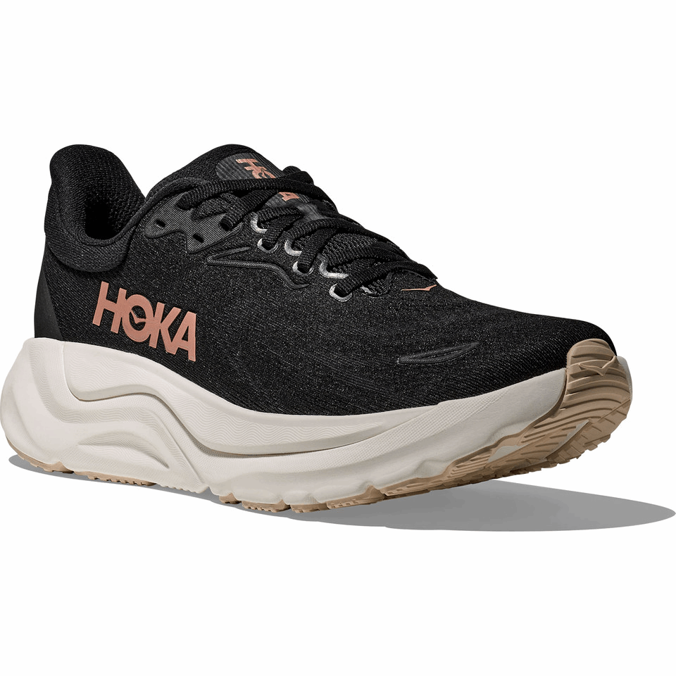 HOKA Women Arahi 8 Wide - Black / Rose Gold